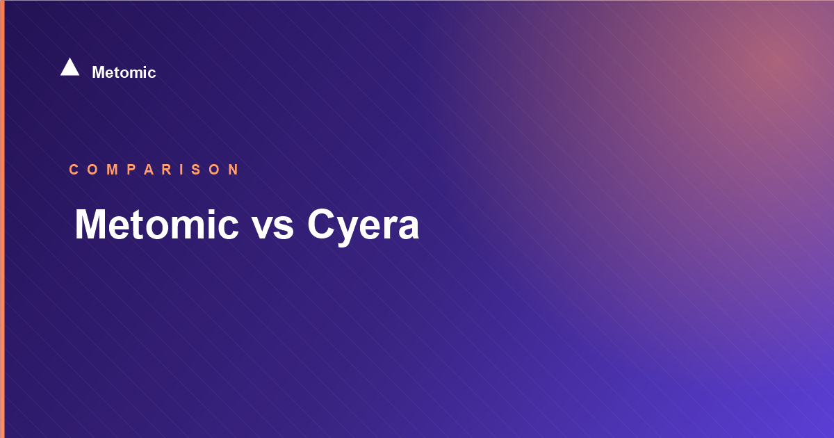 Metomic vs Cyera: MCP Gateway vs DSPM for AI Agent Risk