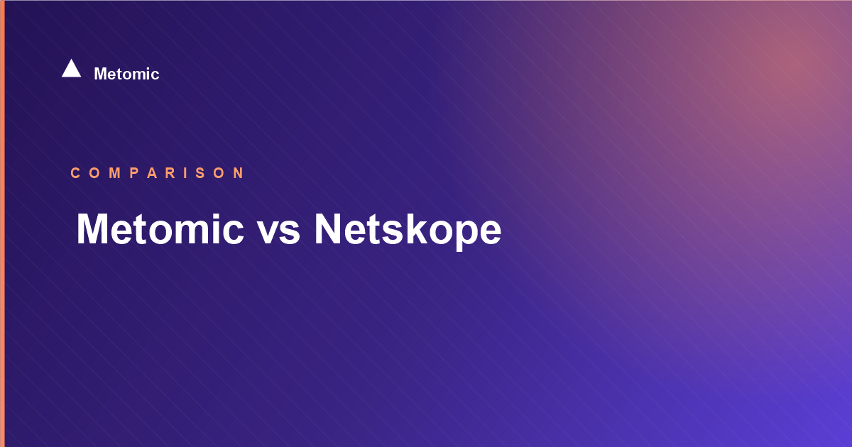 Metomic vs Netskope: MCP Gateway vs SSE for AI Agent Security